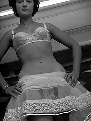Being not able to wait any longer, stunning hotties pose in vintage lingerie on these hot pictures